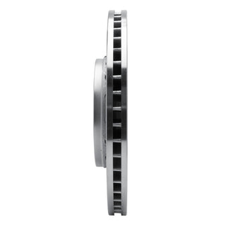 R1 Concepts Drilled & Slotted Brake Rotor (FRONT LEFT): Dodge Charger 2011-2023 5.7L Hemi - Silver