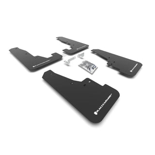 Rally Armor Black UR Mud Flap: Dodge Durango 2016-2024 w/ White Logo