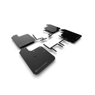 Rally Armor Black UR Mud Flap: Jeep Wrangler 2019-2024 w/ Grey Logo