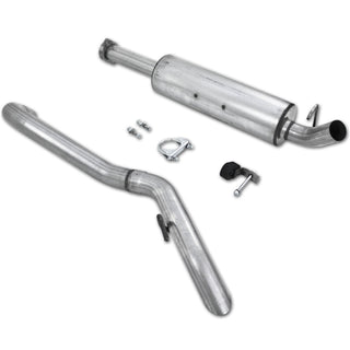 MBRP Cat Back Exhaust System (Single Turndown Exit, Aluminized): Jeep Wrangler TJ Unlimited 2004 - 2006 (4.0L Only)