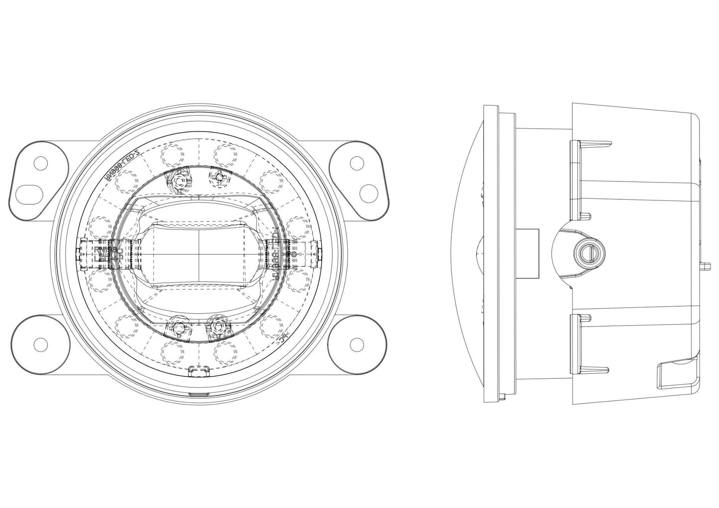 AlphaRex LED Projector Fog Lights (Dual Color): Jeep Wrangler (18-25) / Gladiator (20-25)