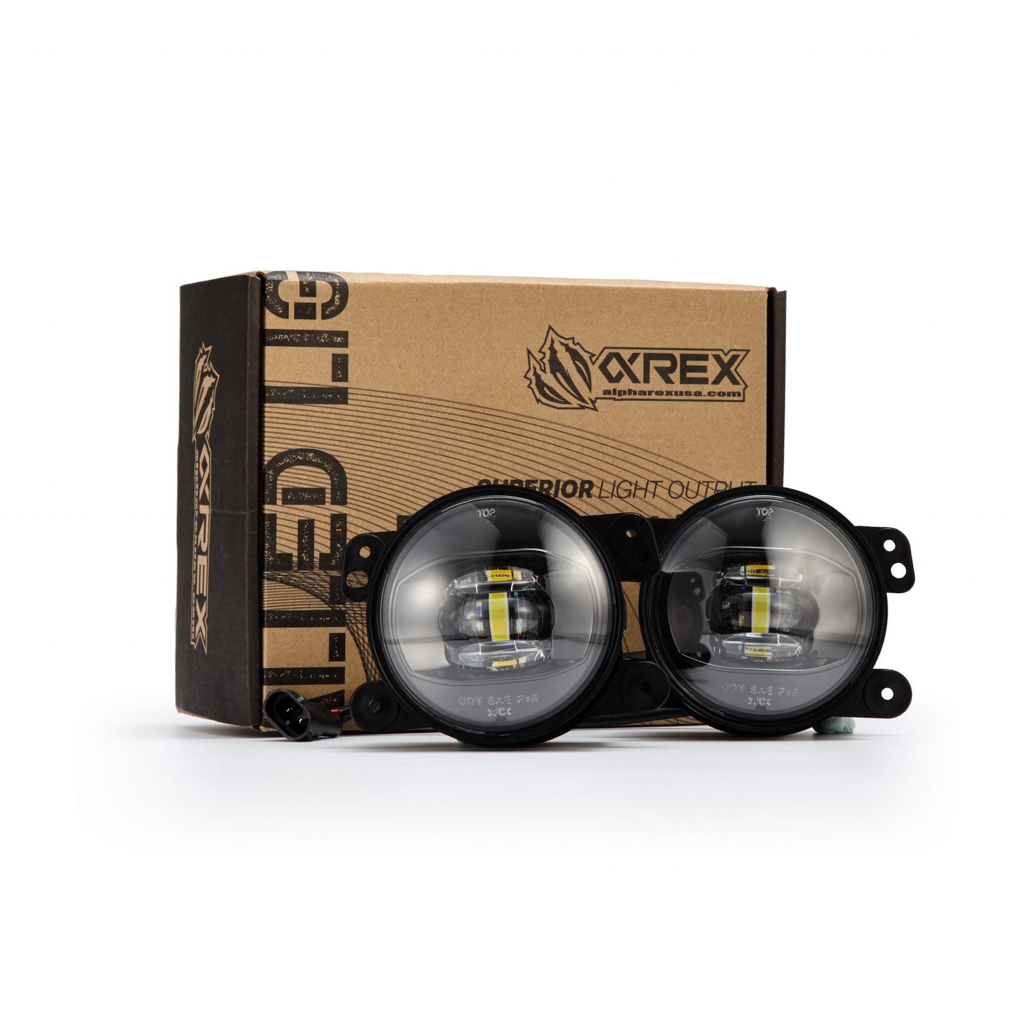 AlphaRex LED Projector Fog Lights (Dual Color): Jeep Wrangler (18-25) / Gladiator (20-25)