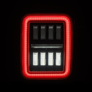 AlphaRex NOVA Prismatic LED Tail Lights (Alpha-Black): Jeep Gladiator 2020 - 2025