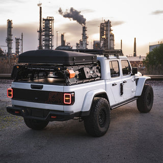 AlphaRex NOVA Prismatic LED Tail Lights (Alpha-Black): Jeep Gladiator 2020 - 2025