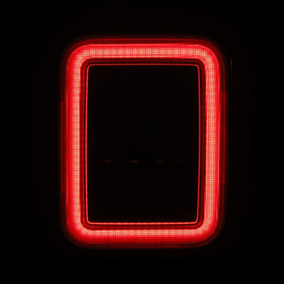 AlphaRex NOVA Prismatic LED Tail Lights (Alpha-Black): Jeep Gladiator 2020 - 2025