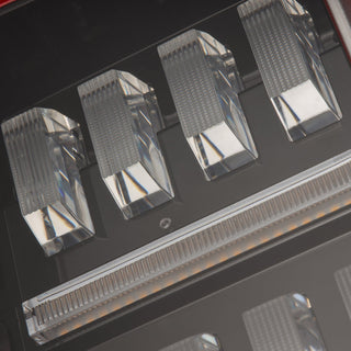 AlphaRex NOVA Prismatic LED Tail Lights (Black / Red): Jeep Gladiator 2020 - 2025