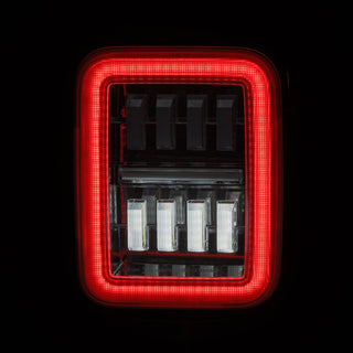 AlphaRex NOVA Prismatic LED Tail Lights (Chrome): Jeep Gladiator 2020 - 2025