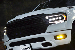 AlphaRex NOVA LED Projector Headlights (Black): Ram 1500 2019 - 2024