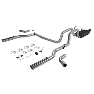 Flowmaster American Thunder Exhaust System (Dual Rear Exit): Dodge Ram 4.7L V8 1500 2006 - 2008 (Stainless Steel)