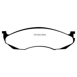 EBC Greenstuff Brake Pads (FRONT): Jeep Grand Cherokee (93-96) / Wrangler (90-06)
