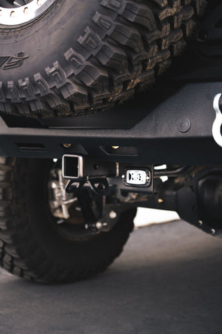 DV8 Offroad Bolt-On Hitch w/ Lights: Jeep Wrangler JK (2007-2018)