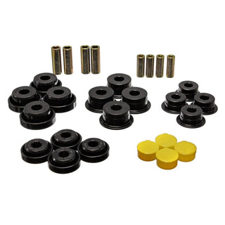 Energy Suspension Black Rear Control Arm Bushings: Jeep Wrangler 1997-2006 w/ OEM Outer Shells