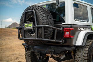 DV8 Offroad Body Mounted Tire Carrier: Jeep Wrangler JL 2018-2025 3.6L / 6.4L 392