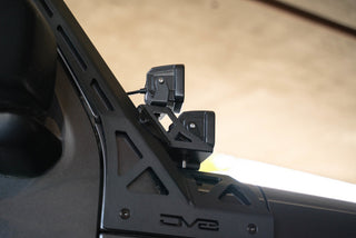 DV8 Offroad A-Pillar Dual Light Pod Mounts: Jeep Wrangler JL 2018-2026 / Gladiator JT 2020-2026 w/ LBJL-10