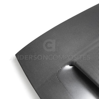 Anderson Composites OEM Demon Carbon Fiber Hood (Dry): Dodge Challenger 2008 - 2023 (All Models)