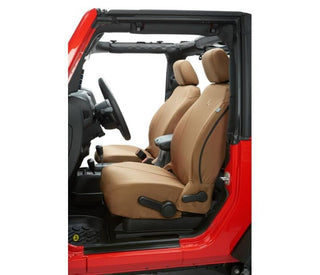 Bestop Front Seat Covers Tan: Jeep Wrangler JK 2013-2018 3.6L V6