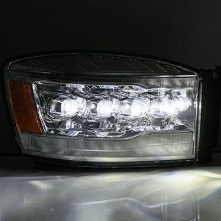 AlphaRex NOVA LED Projector Headlights (Chrome): Dodge Ram 1500 (06-08) & 2500/3500 (06-09)