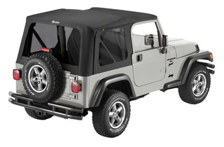 Bestop Replace-A-Top Blk Sailcloth Tinted Windows (REAR): Jeep Wrangler TJ 1997-2002 2.5L/4.0L