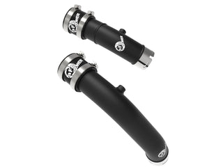 aFe BladeRunner 2-1/4in Aluminum Hot Charge Pipe - Black: Jeep Grand Wagoneer / Ram 1500 3.0L Hurricane & 6.4L 392 2023 - 2026 (RHO Models)