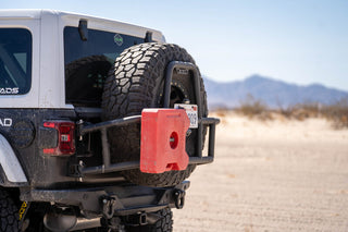 DV8 Offroad Body Mounted Tire Carrier: Jeep Wrangler JL 2018-2025 3.6L / 6.4L 392