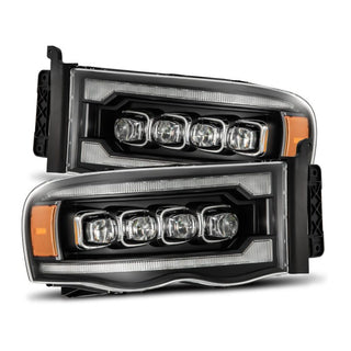 AlphaRex NOVA LED Projector Headlights (Black): Dodge Ram 1500 (02-05) & 2500/3500 (03-05)