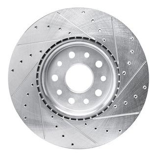 R1 Concepts Drilled & Slotted Brake Rotor (FRONT): Fits Jeep Grand Cherokee 2011-2026