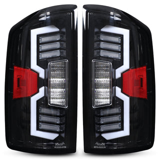 Winjet LED Sequential Taillights: Fits Dodge Ram 2006-2009