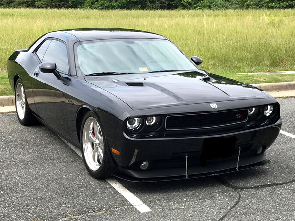 トップス challenger Fits 08-10 Dodge Challenger 2Dr Coupe SRT8 Front Bumper Lip