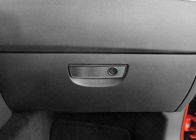 American Car Craft Brushed Glove Box Trim Plate: Dodge Challenger R/T SRT8 2008 - 2014