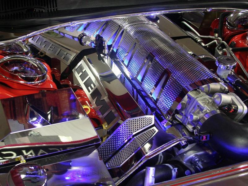 American Car Craft Polished Engine Harness Cover: Dodge Challenger 6.1L SRT8 2008 - 2010