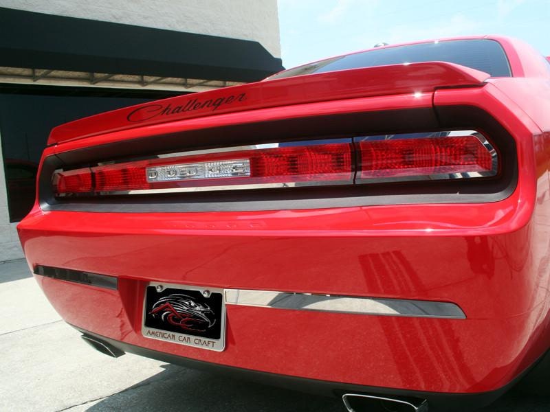 American Car Craft Brushed & Polished Bumper Insert Trim Plate: Dodge Challenger R/T SRT8 2008 - 2014