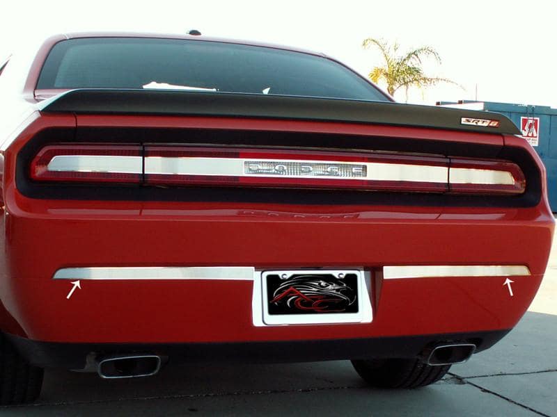 American Car Craft Brushed & Polished Bumper Insert Trim Plate: Dodge Challenger R/T SRT8 2008 - 2014