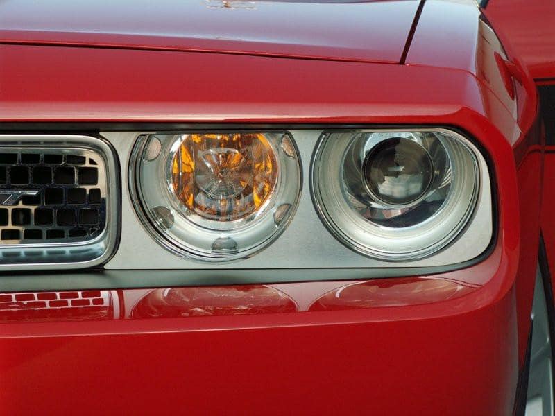 American Car Craft Brushed Headlight Surrounds: Dodge Challenger R/T SRT8 2008 - 2014