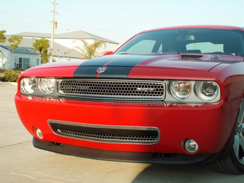 American Car Craft Brushed Headlight Surrounds: Dodge Challenger R/T SRT8 2008 - 2014