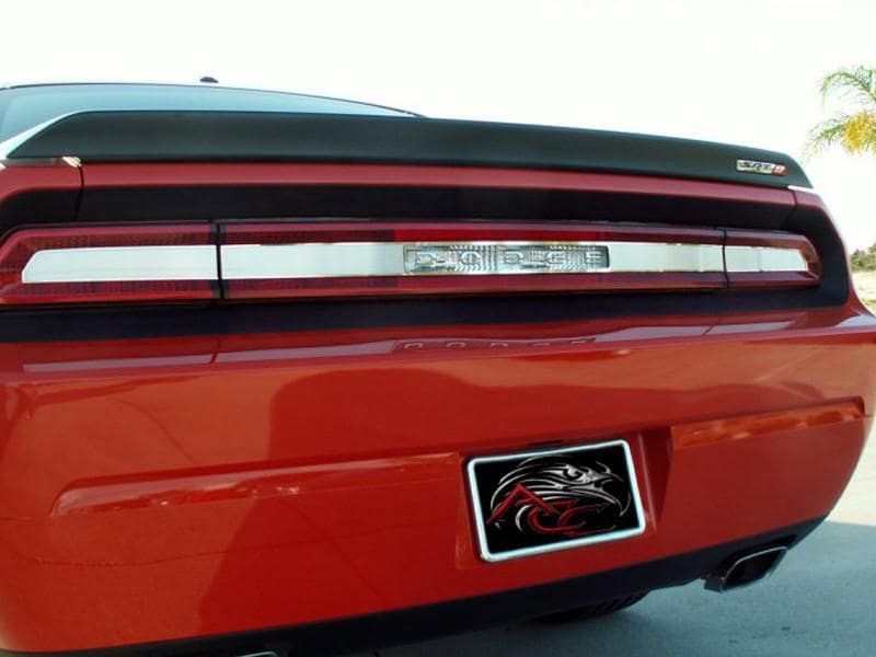 American Car Craft Brushed Tail Light Insert Trim Plate: Dodge Challenger R/T SRT8 2008 - 2014