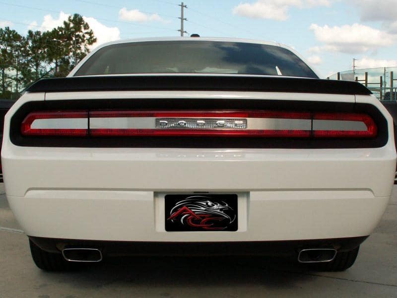 American Car Craft Brushed Tail Light Insert Trim Plate: Dodge Challenger R/T SRT8 2008 - 2014