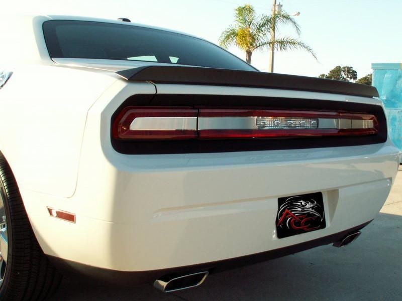 American Car Craft Brushed Tail Light Insert Trim Plate: Dodge Challenger R/T SRT8 2008 - 2014