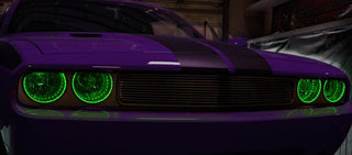 American Car Craft LED Headlight Halo Surrounds: Dodge Challenger 2008 - 2014