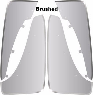 American Car Craft Splash Guards (Brushed or Polished): Dodge Challenger 2008 - 2014 (All Models)