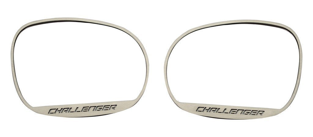 American Car Craft "Challenger" Side Mirror Trim: Dodge Challenger 2008 - 2023 (All Models)