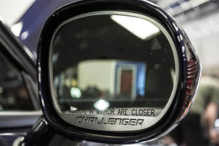 American Car Craft "Challenger" Side Mirror Trim: Dodge Challenger 2008 - 2023 (All Models)