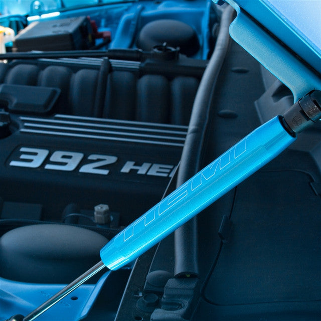 American Brother Designs Hood Shock Covers: Dodge Challenger / Magnum 2005 - 2023