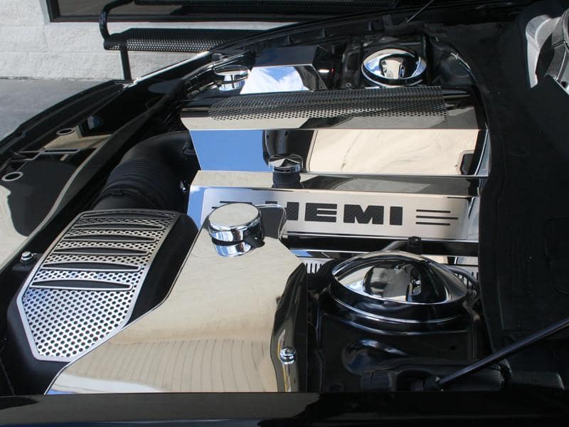 American Car Craft Perforated Illuminated Plenum Cover: Dodge Charger / Chrysler 300 5.7L 2009 - 2024