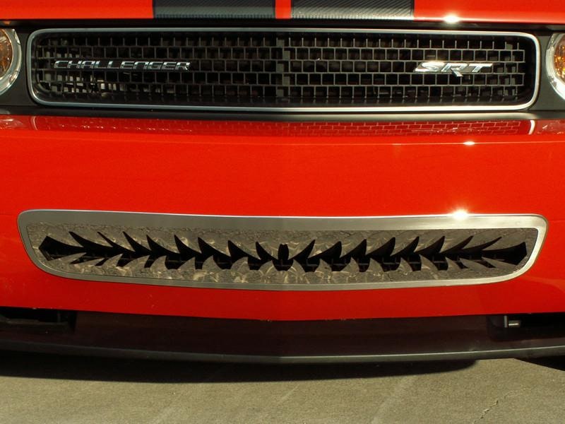 American Car Craft Polished "Shark Tooth" Lower Front Grille: Dodge Challenger R/T SRT8 2008 - 2014