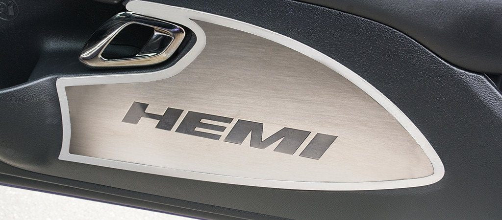 American Car Craft "HEMI" Door Badges: Dodge Challenger 2015 - 2023