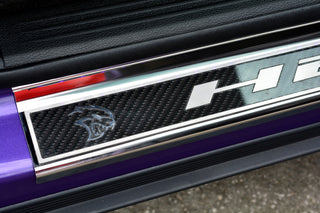 American Car Craft "HELLCAT" Door Sills (LED): Dodge Challenger 6.2L Hellcat 2015 - 2023
