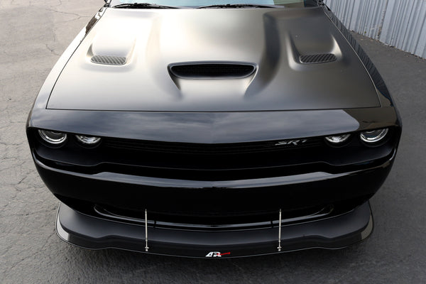 APR Carbon Fiber Front Wind Splitter w/ Rods: Dodge Challenger SRT Hellcat 2015 - 2023