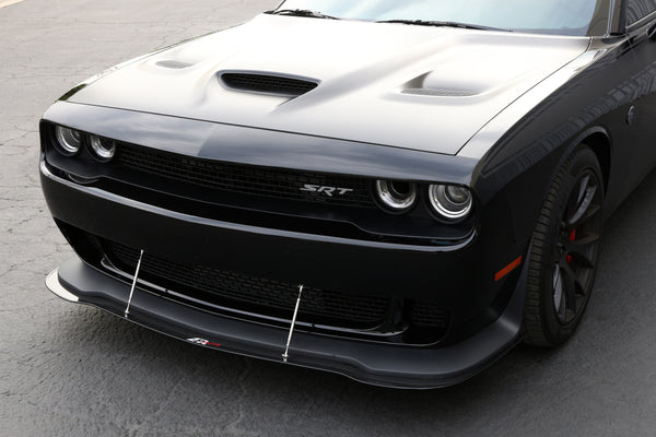 APR Carbon Fiber Front Wind Splitter w/ Rods: Dodge Challenger SRT Hellcat 2015 - 2023