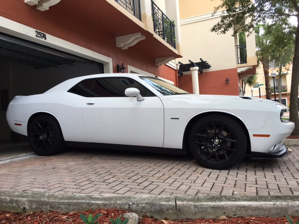 APR Carbon Fiber Front Wind Splitter w/ Rods: Dodge Challenger R/T & SXT 2015 - 2023