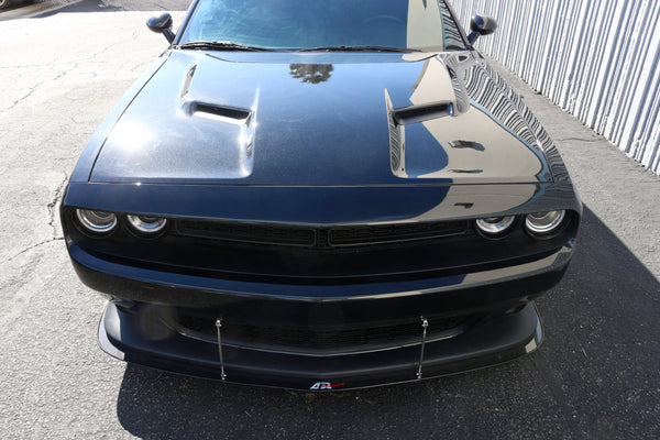 APR Carbon Fiber Front Wind Splitter w/ Rods: Dodge Challenger SRT / Scat Pack 2015 - 2023